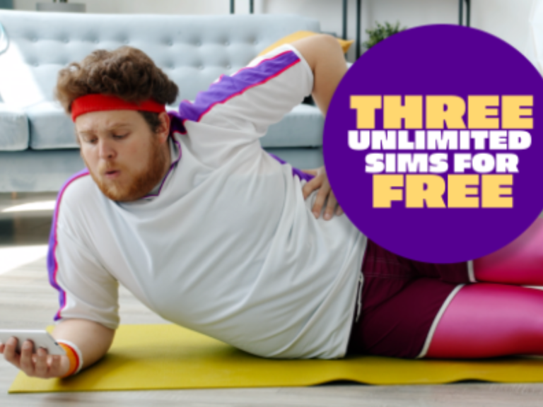 Three Unlimited Sims For Free