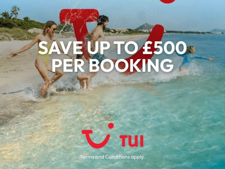Save Up to £500 Per Booking on TUI Holidays