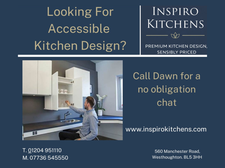 Reduced Costs on Bespoke, Accessible Kitchens with Inspiro Kitchens