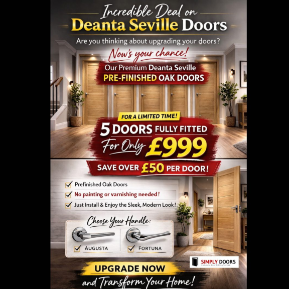 Incredible Deal on Deanta Seville Doors from Simply Doors Walsall