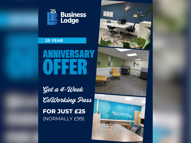 4 Week Coworking Pass for £25 at Business Lodge