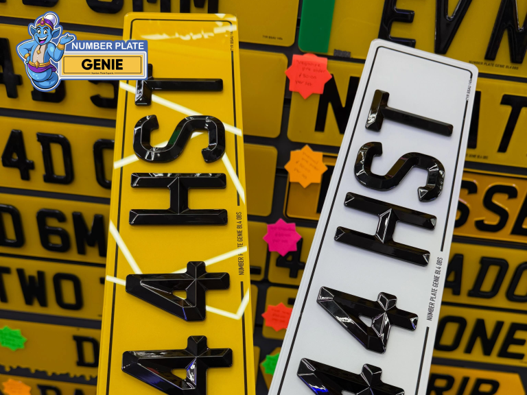 4D Retro Number Plate Set Offer, Only £59.99