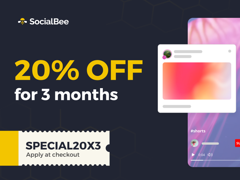 Save 20% on SocialBee for 3 Months