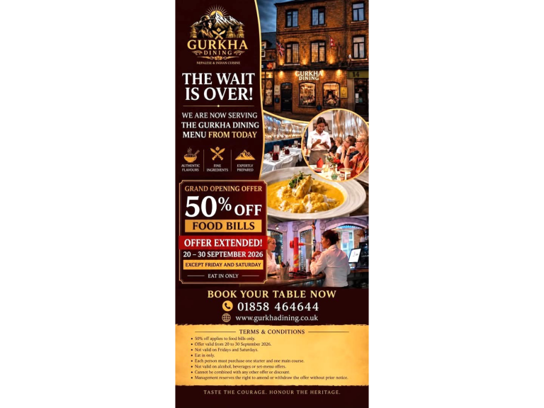 Get 50% Off Food at Gurkha Dining