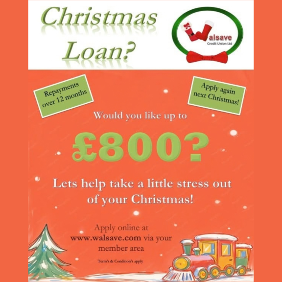 Walsave Christmas Loan of up to £800! 🎄✨