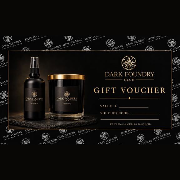 ✨ Give the gift of gorgeous scents and creativity this Christmas with a Dark Foundry No.8 Gift Voucher! 🖤🕯️