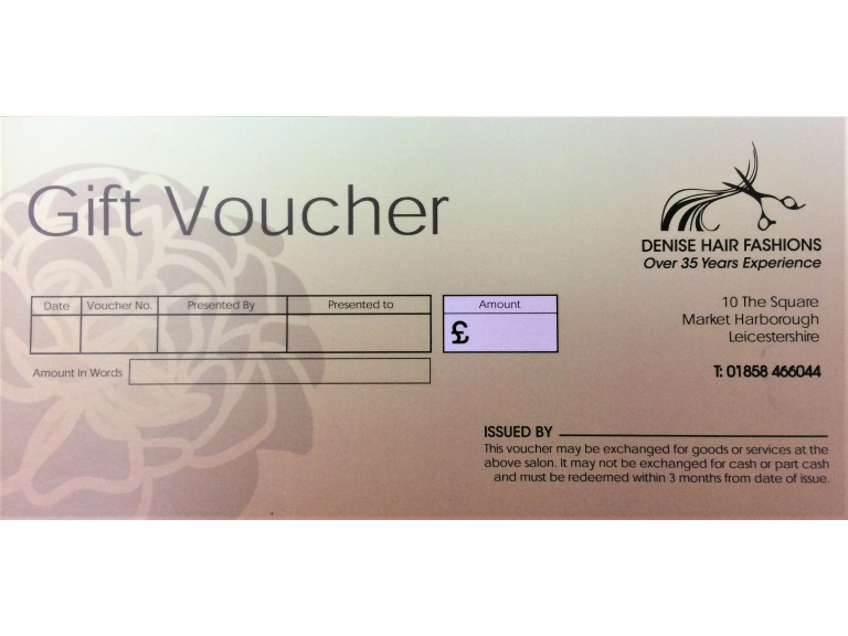 Buy Someone Special The Gift Of  A Hairdressing Voucher at DENISE HAIR FASHIONS!