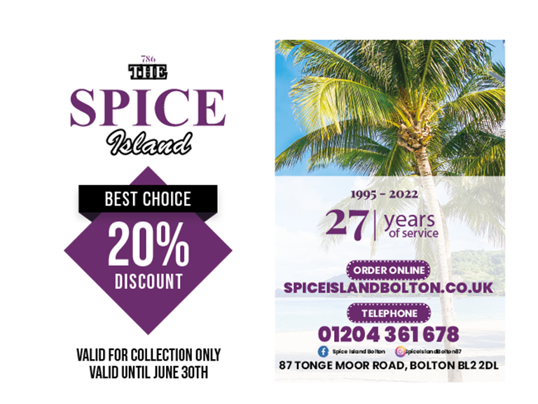 20% off at Spice Island
