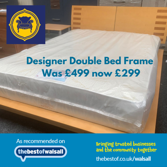 Designer Double Bed Frame - was £499 now £299