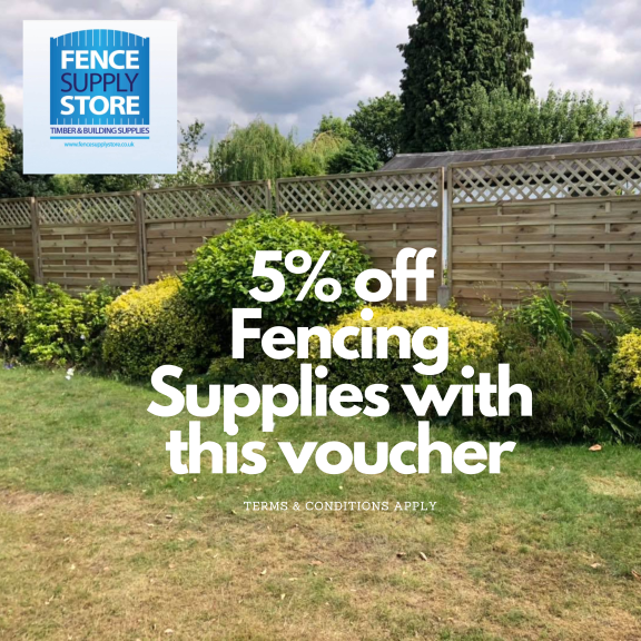 5% off Fencing Supplies with this voucher at Fence Supply Store