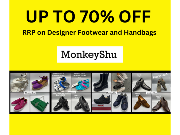 Up To 70% off RRP on Designer Footwear & Handbags From MonkeyShu 