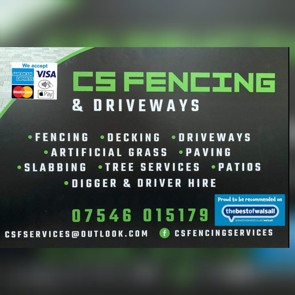 15% off all jobs booked in before January 2024 from CS Fencing & Driveways 