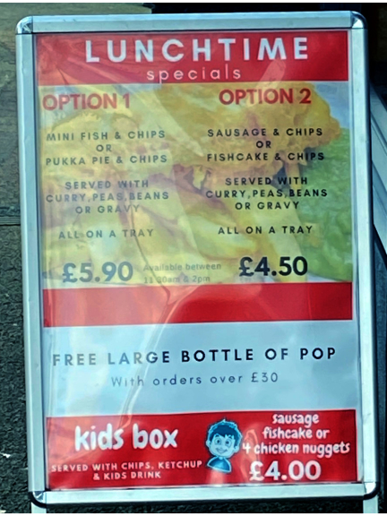 St Mary's Fish & Chips Lunch Deals
