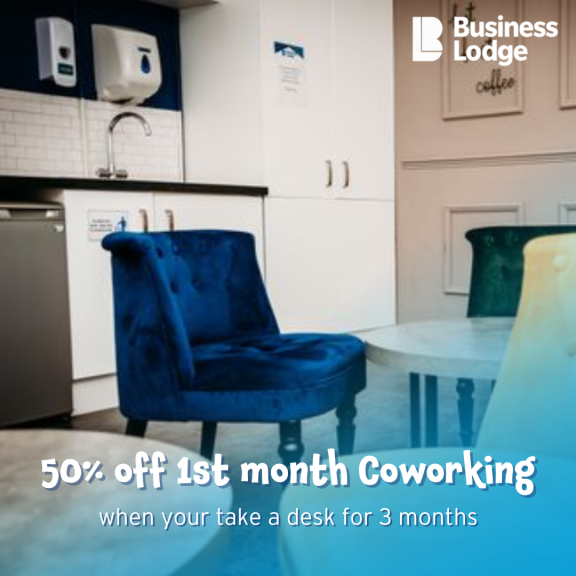 50% off your first month with Business Lodge’s coworking