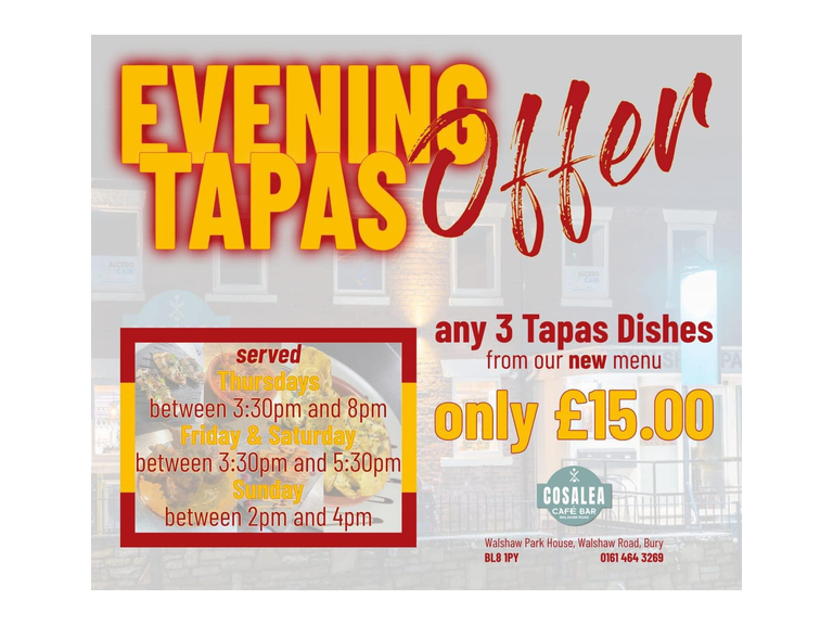 Evening Tapas Offer