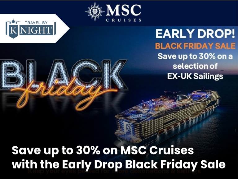 Save up to 30% on MSC Cruises with the Early Drop Black Friday Sale