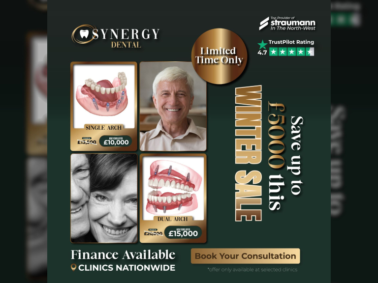 Save up to £5000 this winter with Synergy Dental