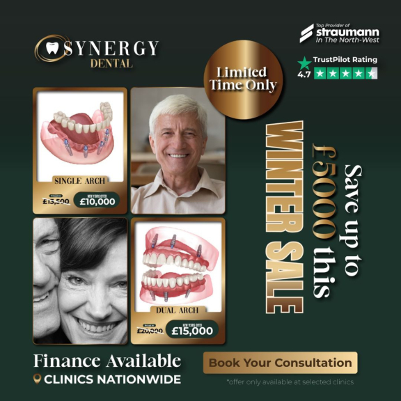 Save up to £5000 this winter with Synergy Dental