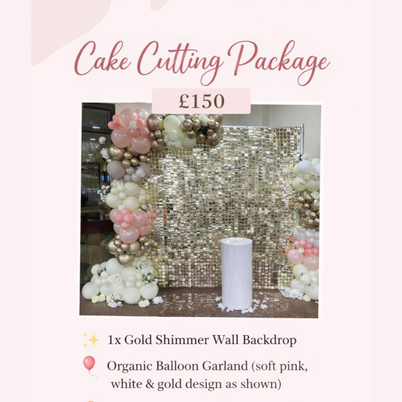 Cake Cutting Package from NICS Bargains Flowers & Hire Service 💕🎂