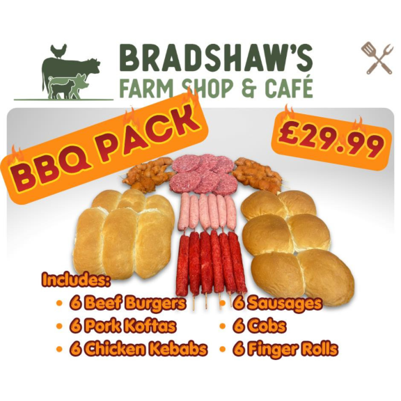 AMAZING BBQ PACK for ONLY £29.99 at Bradshaw's Farm Shop & Cafe 😍🍔🌭