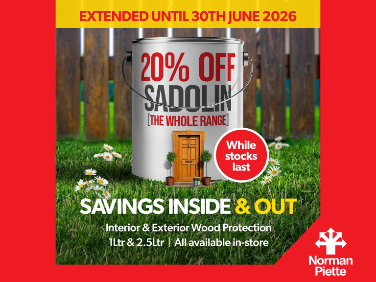 20% OFF the Sadolin range