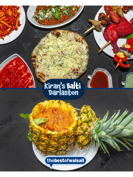 Mid-Week Special Offer (Sunday to Thursday): A fantastic four-course meal for just £15.00 at Kiran's Balti