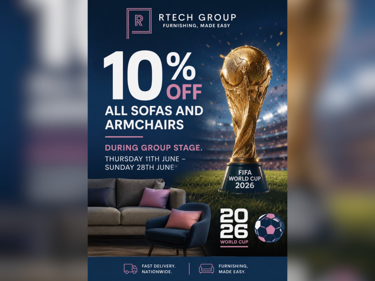 10% Off All Sofas & Armchairs at Rtech Group