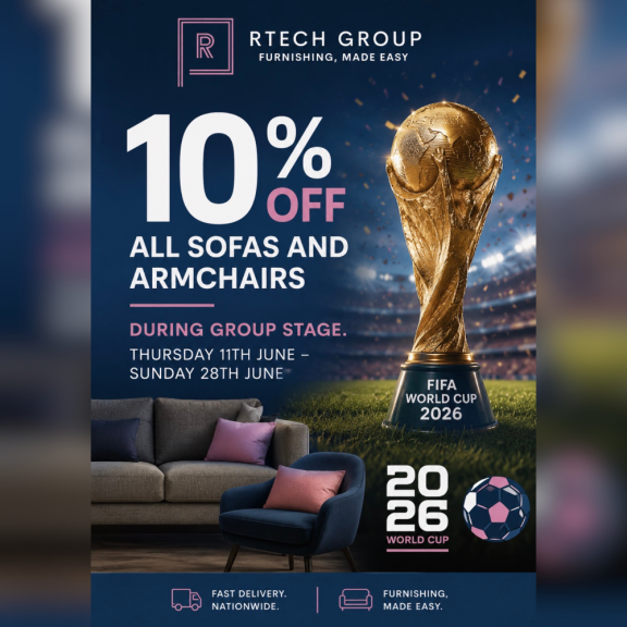 10% Off All Sofas & Armchairs at Rtech Group