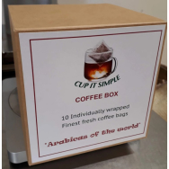 Ground Coffee Bag Box of 10 - Arabicas of the World. Only £6.