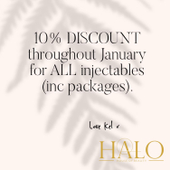 10% Discount on all injectables throughout January