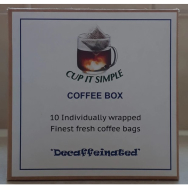 Coffee Bag Box of 10 x 10g  Decaffeinated Coffee
