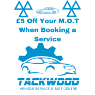 £5 off MOT's with your annual service