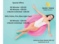 Tanning Courses from just £25 available at Tropic Touch Tanning plus EXTRA Discount on your first visit