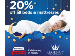 20% off all beds and mattresses
