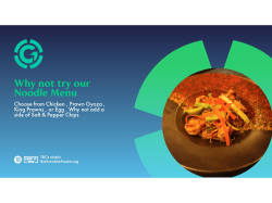 New Noodle Menu at Grosvenor Casino Walsall