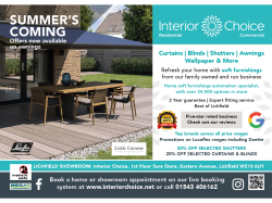 September Special Offer at Interior Choice Lichfield – Awnings Now on Promotion