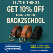 Belts N Things Walsall – 10% Off 'Back to School' Belts!