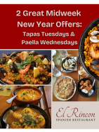 2 New Year Offers from El Rincon Spanish Restaurant
