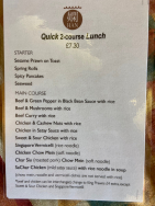 Quick 2 Course Lunch Offer at Han Chinese Restaurant