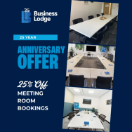 Celebrate 25 Years with 25% Off Meeting Rooms
