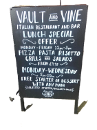 April Special Offers at Vault & Vine (Italian) Restaurant