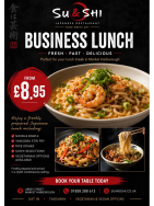 Business Lunch Offer from Su&Shi Japanese Restaurant
