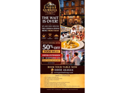 Get 50% Off Your Food Bill at Gurkha Dining (Sept 20th - 30th 2026)