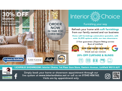 Get your home Christmas ready with Interior Choice in Lichfield