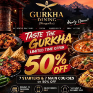 50% Off Online TakeAway Promo at Gurkha Dining