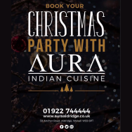 🎄✨ Planning a Christmas Party? Celebrate at Aura Indian Cuisine! ✨🎄