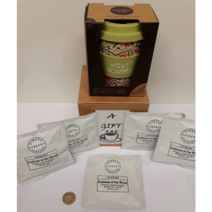Gift Box - 12oz ecup and 5 coffee bags. £10.