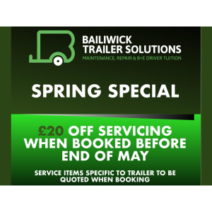 Spring Special with Bailiwick Trailer Solutions
