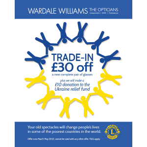 Trade-in £30 Off a complete pair of glasses