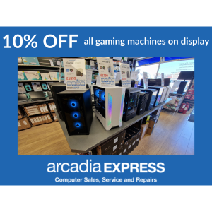 10% off gaming machines at Arcadia Express